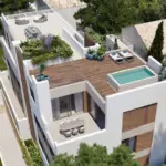 Penthouse Rooftop at Bellver Oaks – Imagine your private oasis with space for a pergola, sun loungers, and a full outdoor kitchen. Perfect for enjoying Mallorca’s skyline in style.